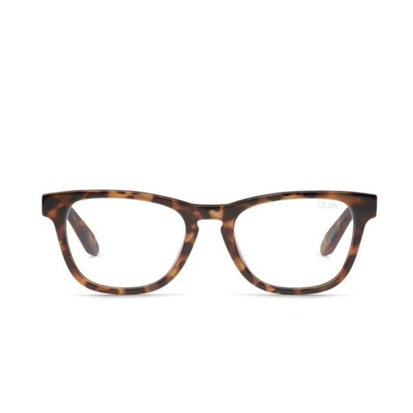 New Quay Tortoise Hardwire Mini Square Blue Light Glasses - 34264 - Picture 1 of 1